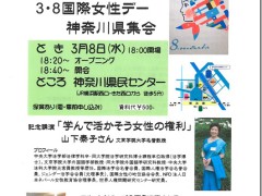 ３．８国際女性デー神奈川県集会